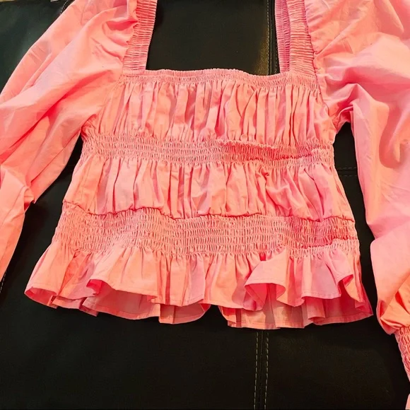 Love Tree LS Smocked Top - Picture 2 of 2